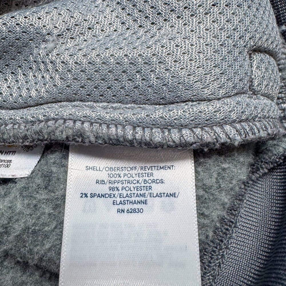 Lands End Fleece Jacket Mens Large Gray Preppy Outdoor Athletic Camping Hiking - Picture 8 of 12
